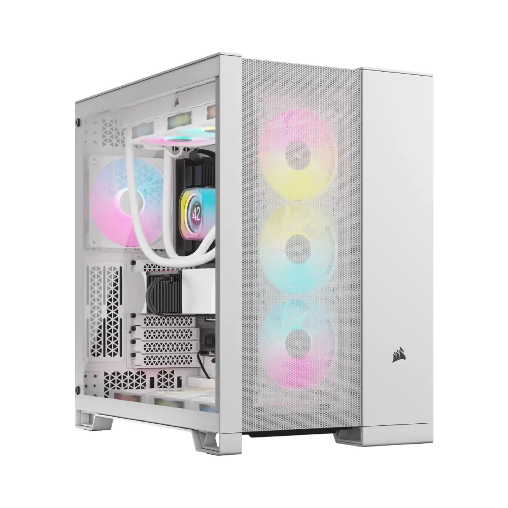 Renderkar Case Corsair 6500D Airflow Dual Chamber White 11