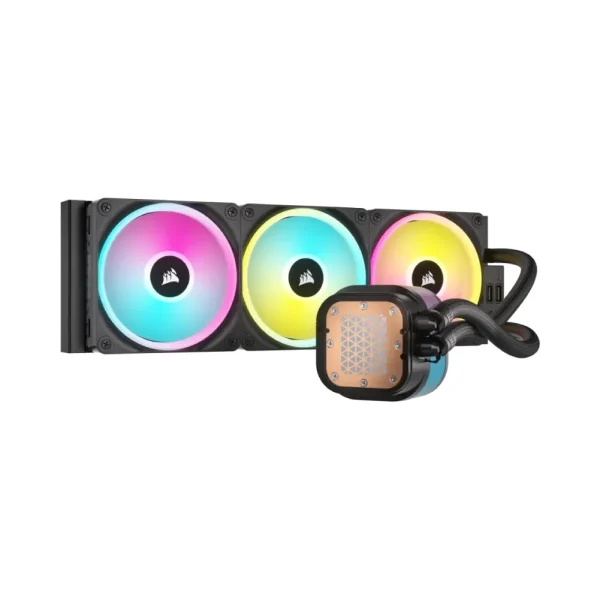 Renderkar Cooling Corsair iCUE LINK H150i LCD Liquid CPU Cooler Black 8