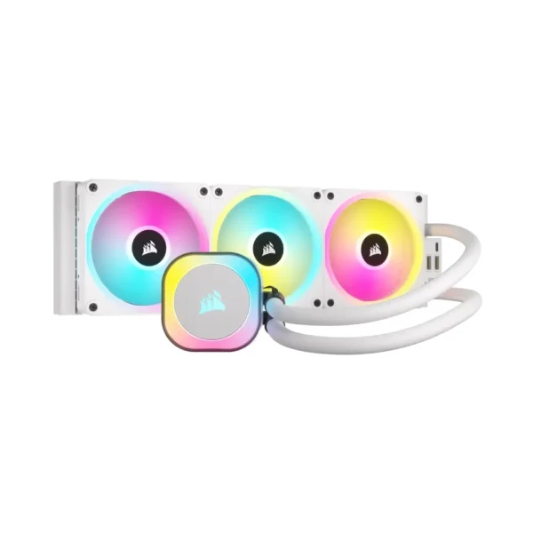 Renderkar Cooling Corsair iCUE Link H150i RGB AIO Liquid CPU Cooler White 21